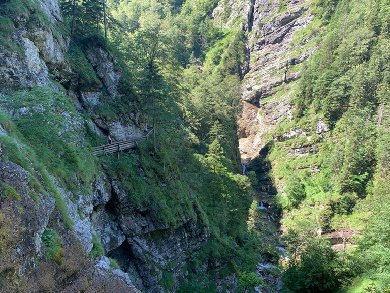 Wanderung zum Staubfall im Heutal / Unken