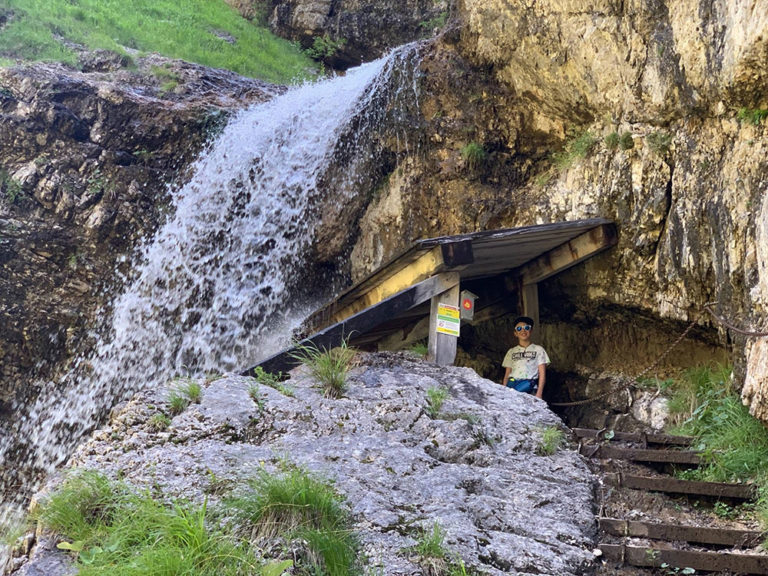 Wanderung zum Staubfall im Heutal / Unken