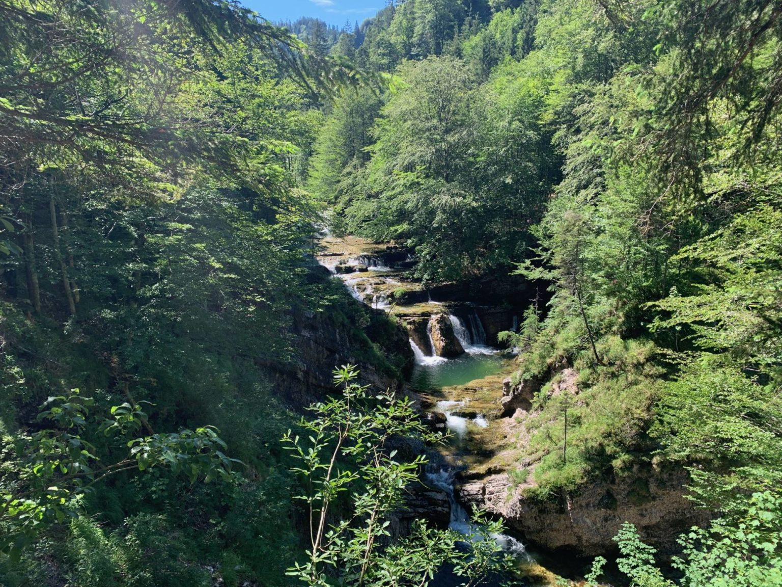 Wanderung zum Staubfall im Heutal / Unken