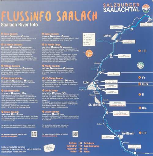 Flussinfo Saalach - Kanu Kajak