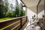 Apartment Max - Balkon mit Sitzmöbel