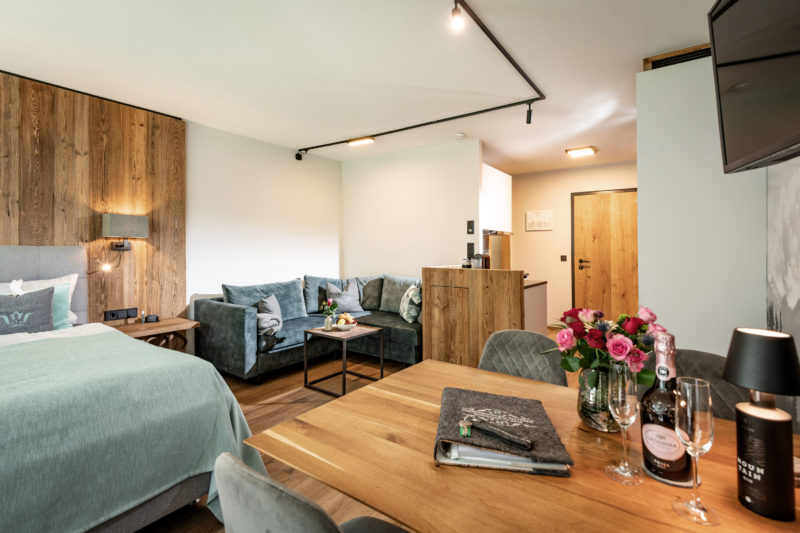 Apartment Max - Wohn- und Schlafbereich