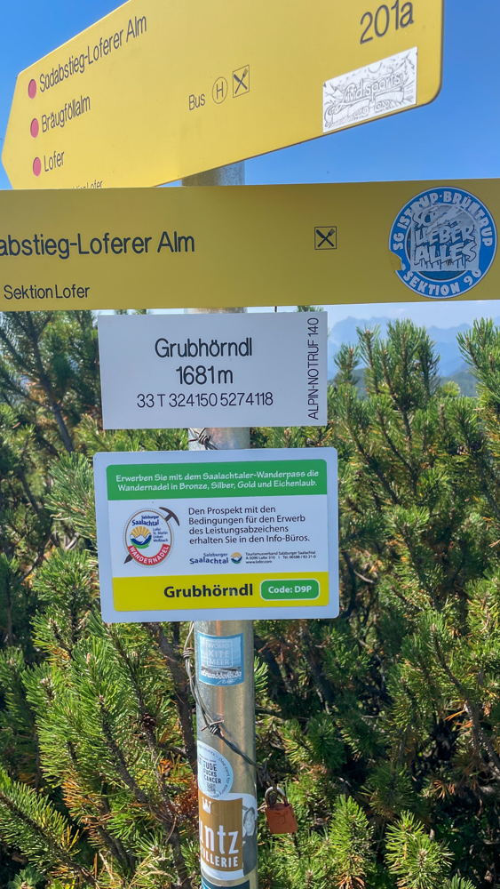Grubhörndl 1681 m Seehöhe