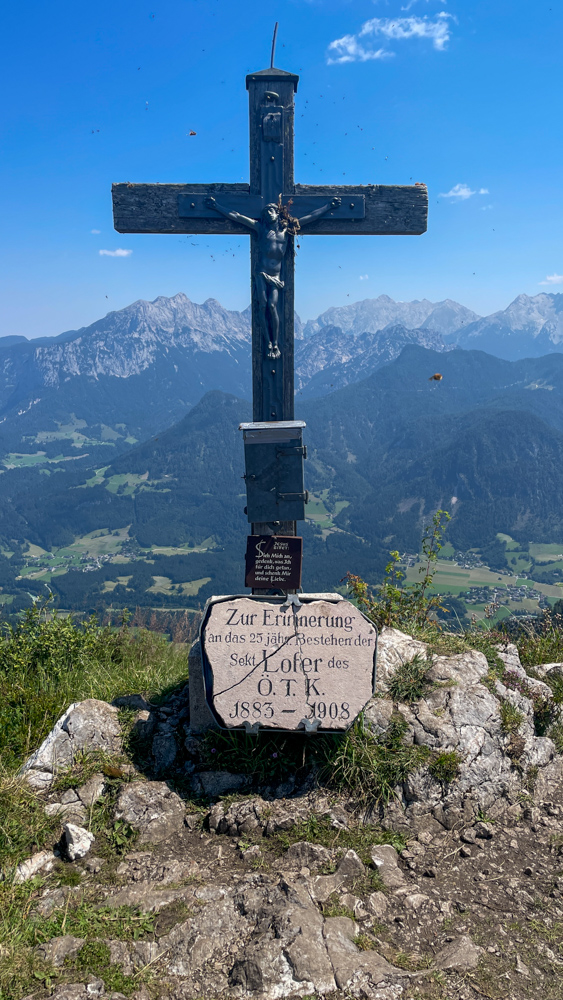 Grubhörndl Gipfelkreuz - Loferer Alm
