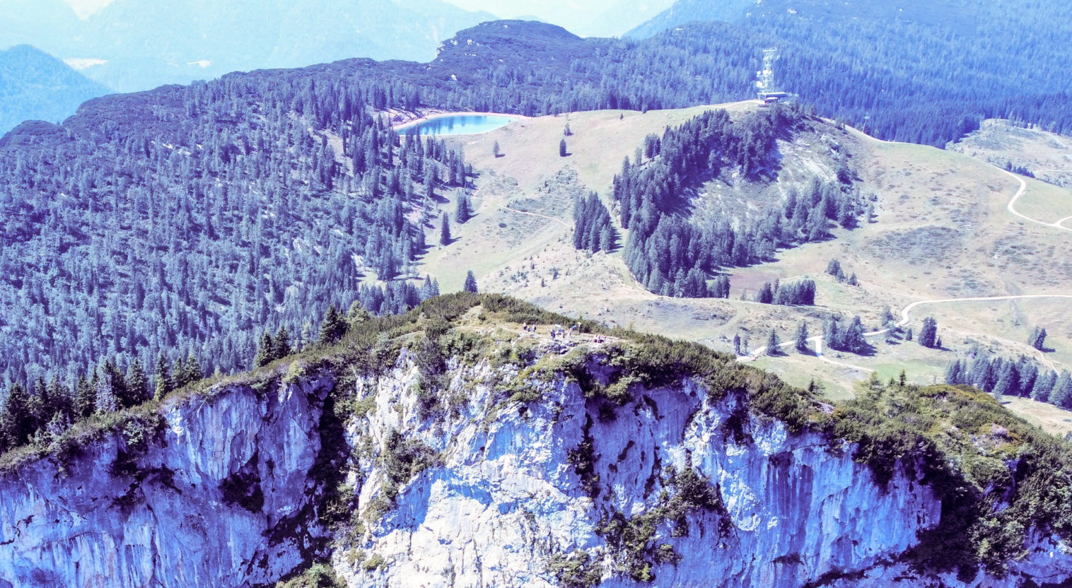 Grubhörndl auf der Loferer Alm mit dem Marmorsee im Hintergrund