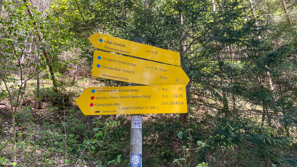 Wanderung Iwonsky-Höhe - Wegmarkierung