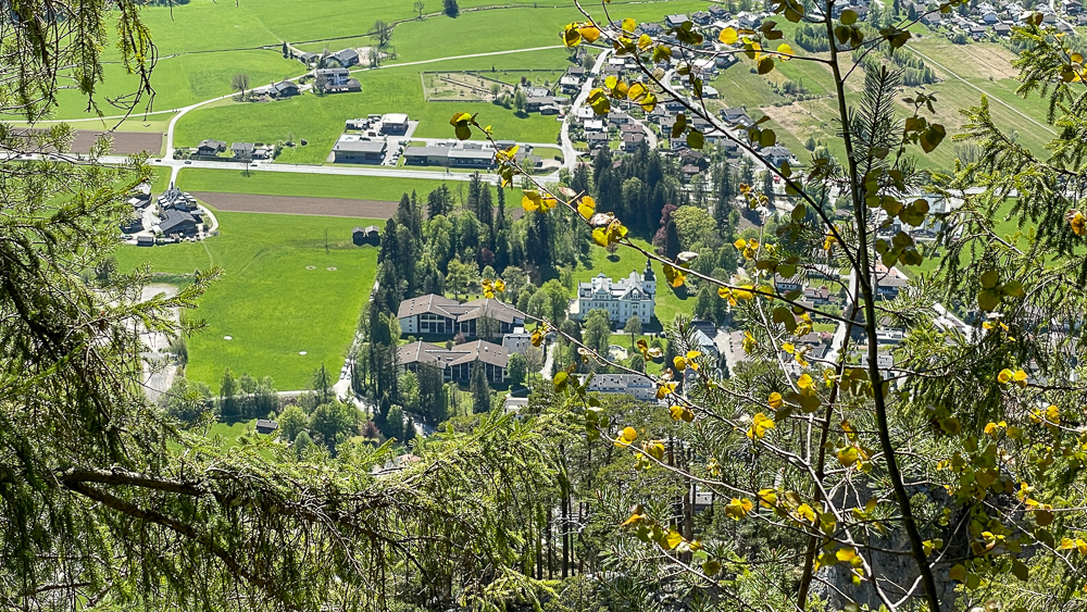 Iwonsky Hüttchen - Blick auf den Schlosspark Grubhof